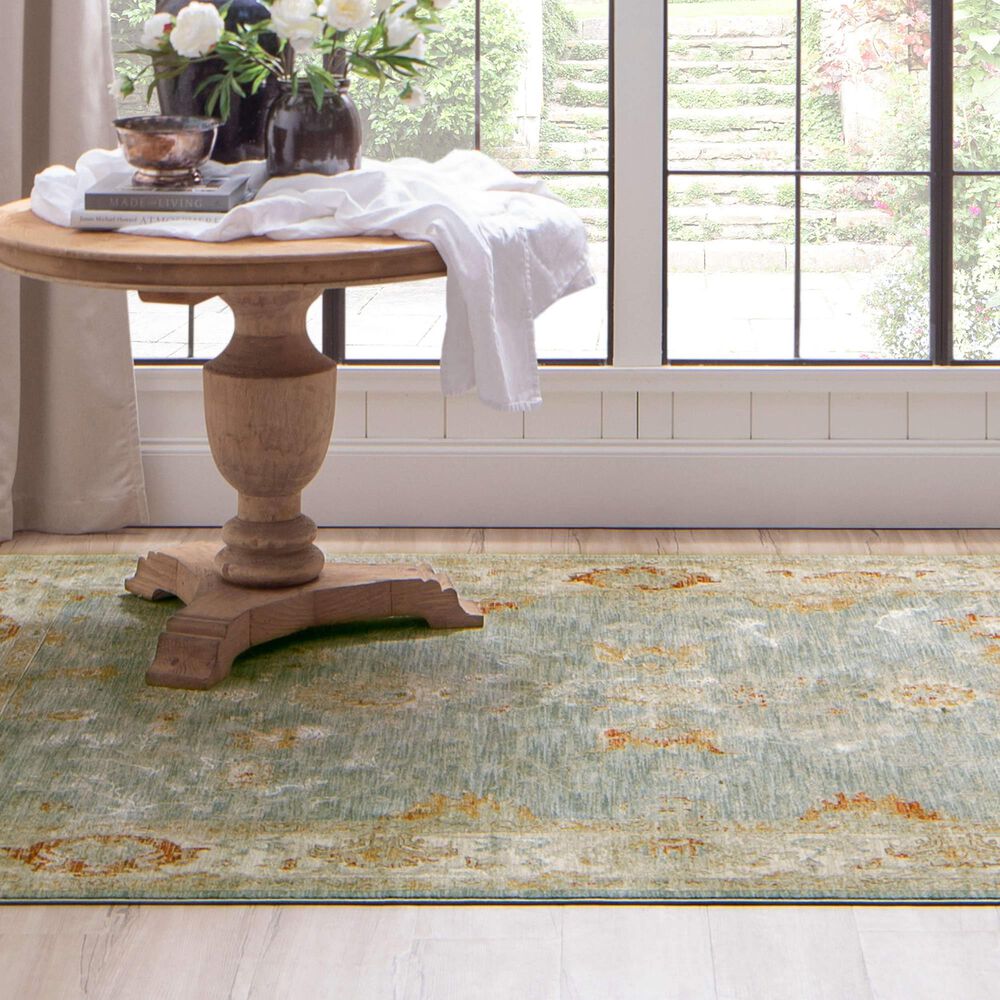 Karastan Adalia 7&#39;8&quot; x 10&#39;3&quot; Blue Area Rug, , large
