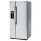 GE Appliances 23 Cu. Ft. Side by Side Refrigerator with Energy Star Certified in Fingerprint Resistant Stainless Steel, , large