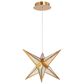 Golden Lighting Spectrum 18" 1-Light LED Chandelier in Rose Gold, , large