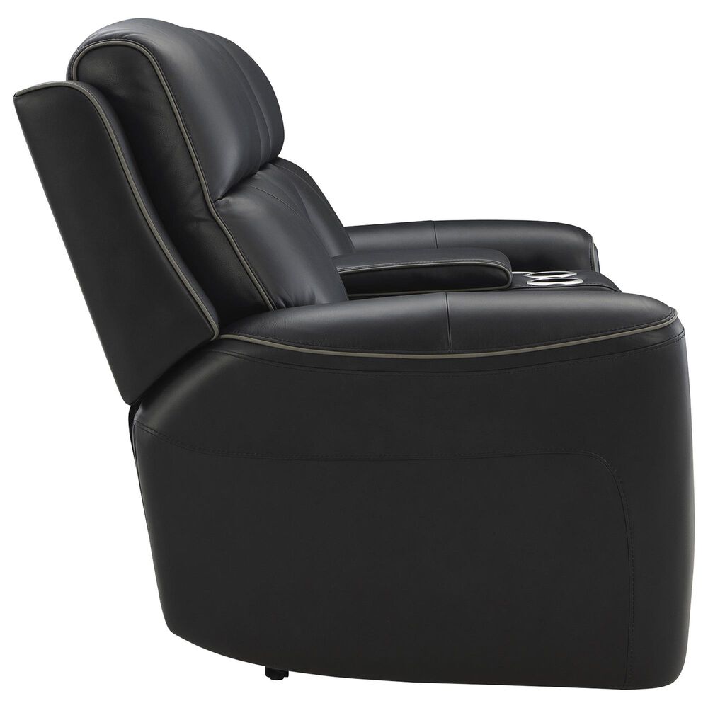Ashley 5Z-Comfort Power Reclining Loveseat Console in Onyx, , large