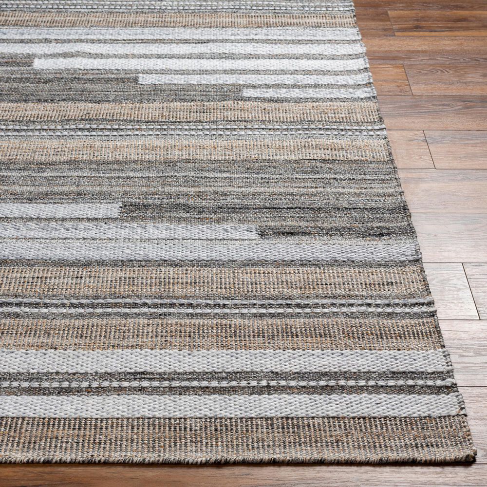 Surya Azalea 5&#39; x 7&#39;6&quot; Black, Taupe, White and Brown Area Rug, , large