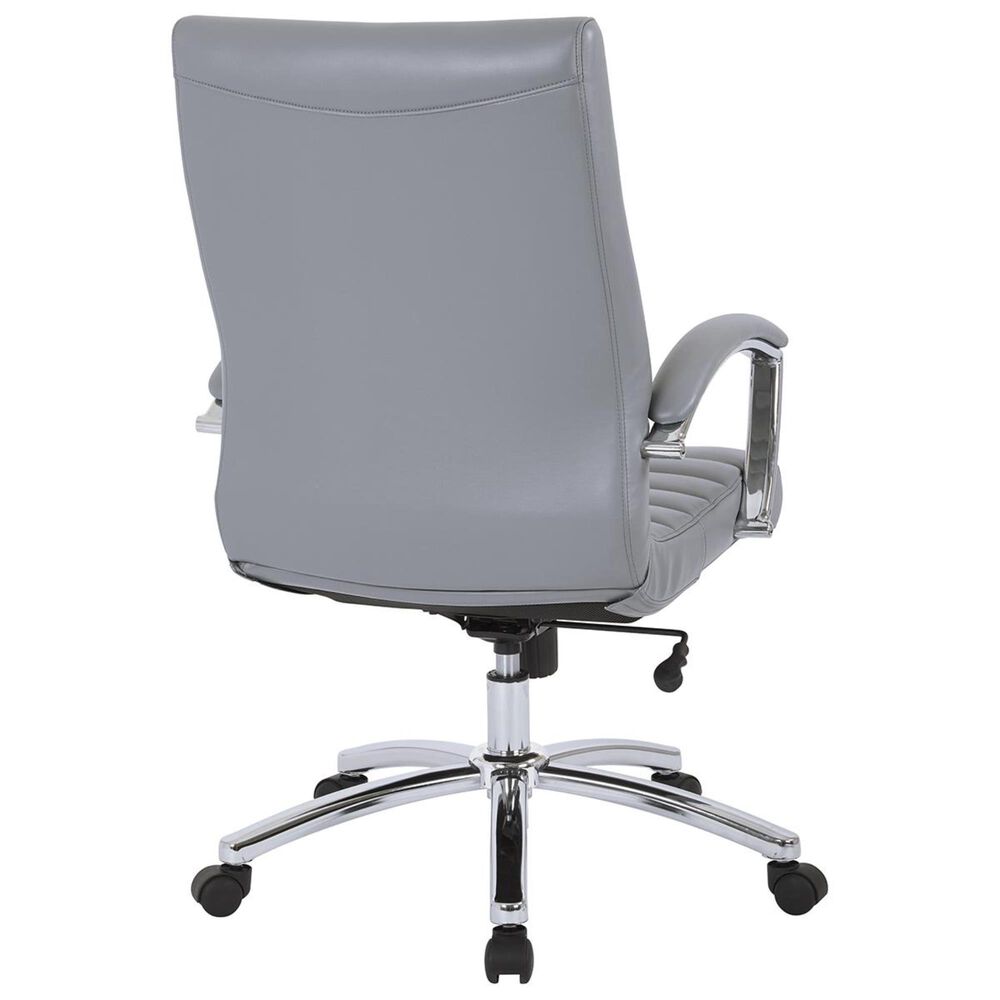 OSP Home FL Series Mid Back Executive Chair in Grey, , large