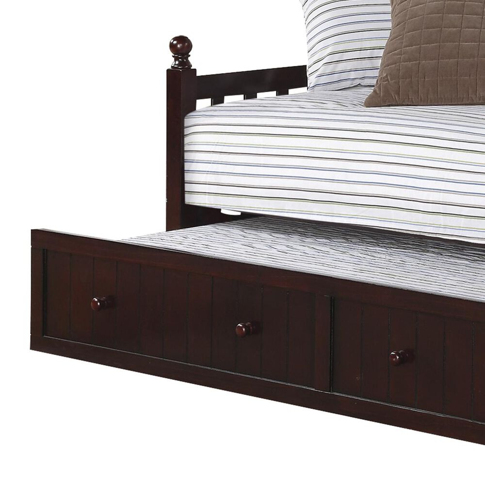 Pacific Landing Twin Daybed with Trundle in Cappuccino NFM