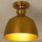 Golden Lighting Holmes 1-Light Flush Mount in Modern Brushed Gold, , large