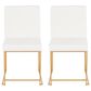 Lumisource Fuji Dining Chair in White/Gold (Set of 2), , large
