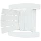 Hearth and Haven Encino Outdoor Plastic Adirondack Chair in White, , large