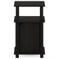 HOMLUX Brahms 3-Tier End Table in Espresso and Black, , large