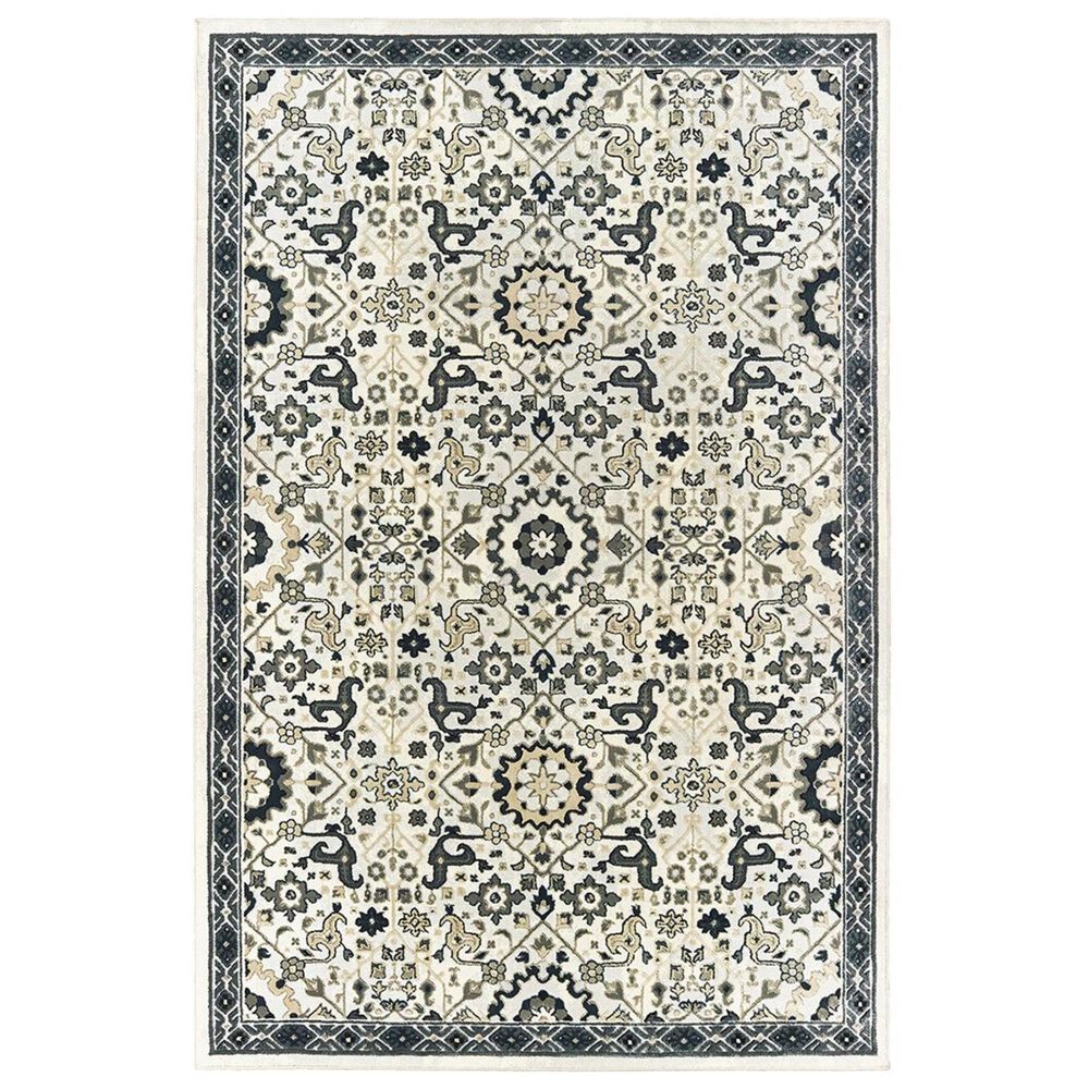 Oriental Weavers Bowen 73J 6"7" x 9"6" Ivory Area Rug, , large