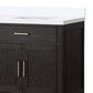 Lexora Home Abbey 84" Double Bathroom Vanity in Black Oak with 2 cm White Cultured Marble Top and Rectangular Sinks, , large