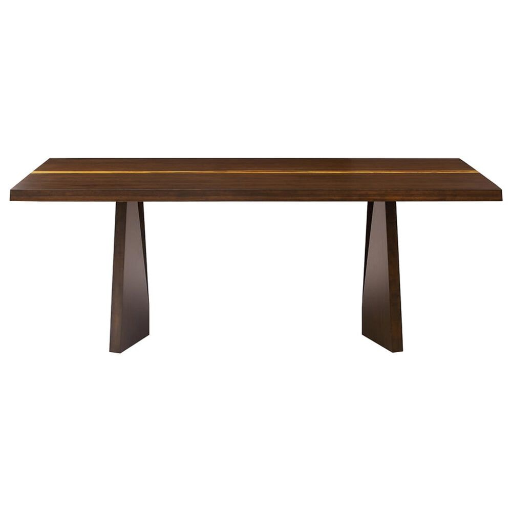 GREENING TON Torrey and Torino 7-Piece Rectangular Dining Set in Black Walnut, , large