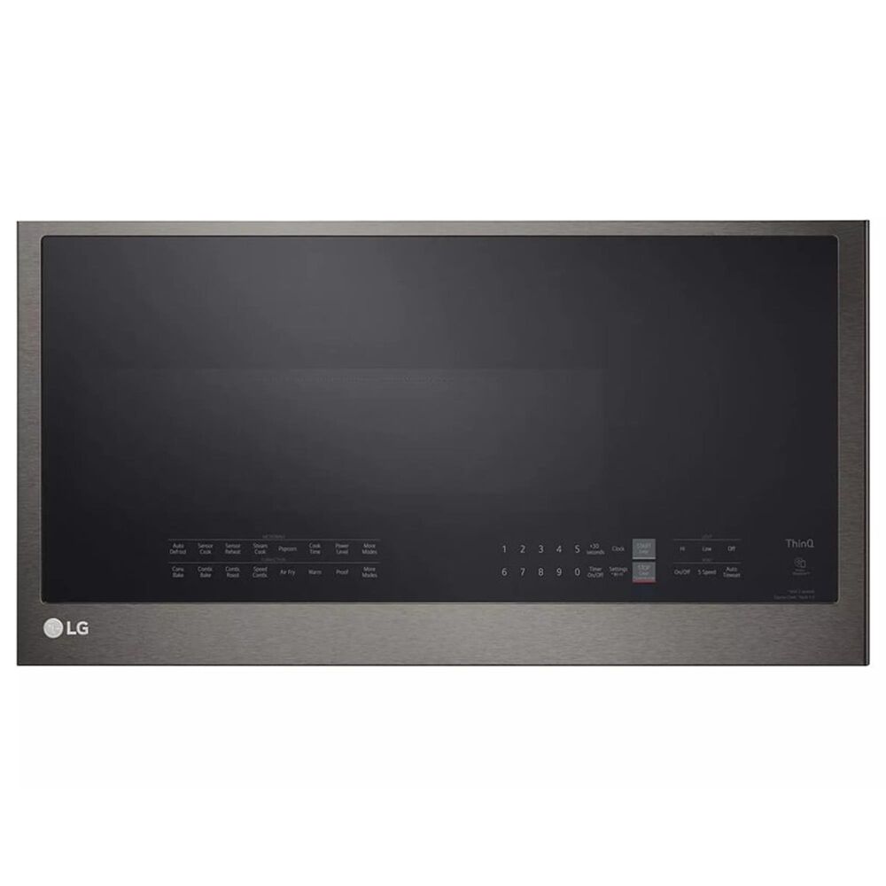LG 2-Piece Kitchen Package with 6.3 Cu. Ft. Gas Slide-In Range and Microwave in Black Stainless Steel, , large