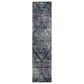 Safavieh Aria Damask 2" x 8" Blue and Multicolor Runner, , large