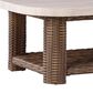 Ashley Dolan Creek Rectangular Cocktail Table in Beige and Brown, , large