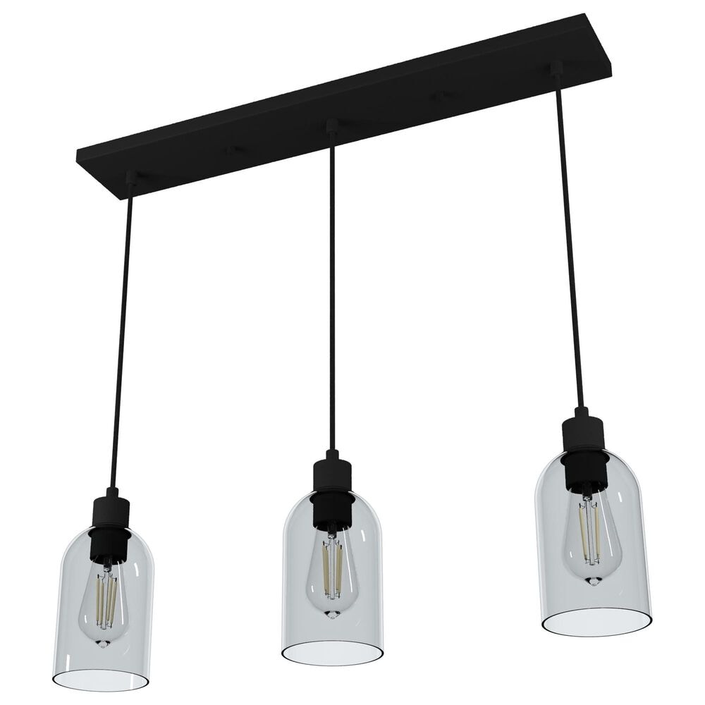 Hunter Lochmeade 29" 3-Light Linear Pendant Cluster in Natural Iron, , large