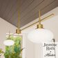 Hunter Getty Jasmine Roth 2-Light Linear Ceiling Light in Luxe Gold, , large