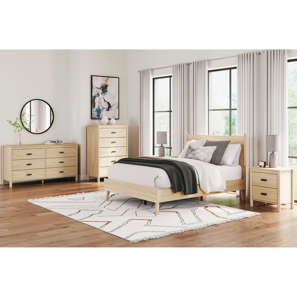 Ashley Cabinella 2-Drawer Nightstand in Tan, , large