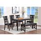 New Heritage Gia Dining Side Chair with Ebony Faux Leather Cushion, , large