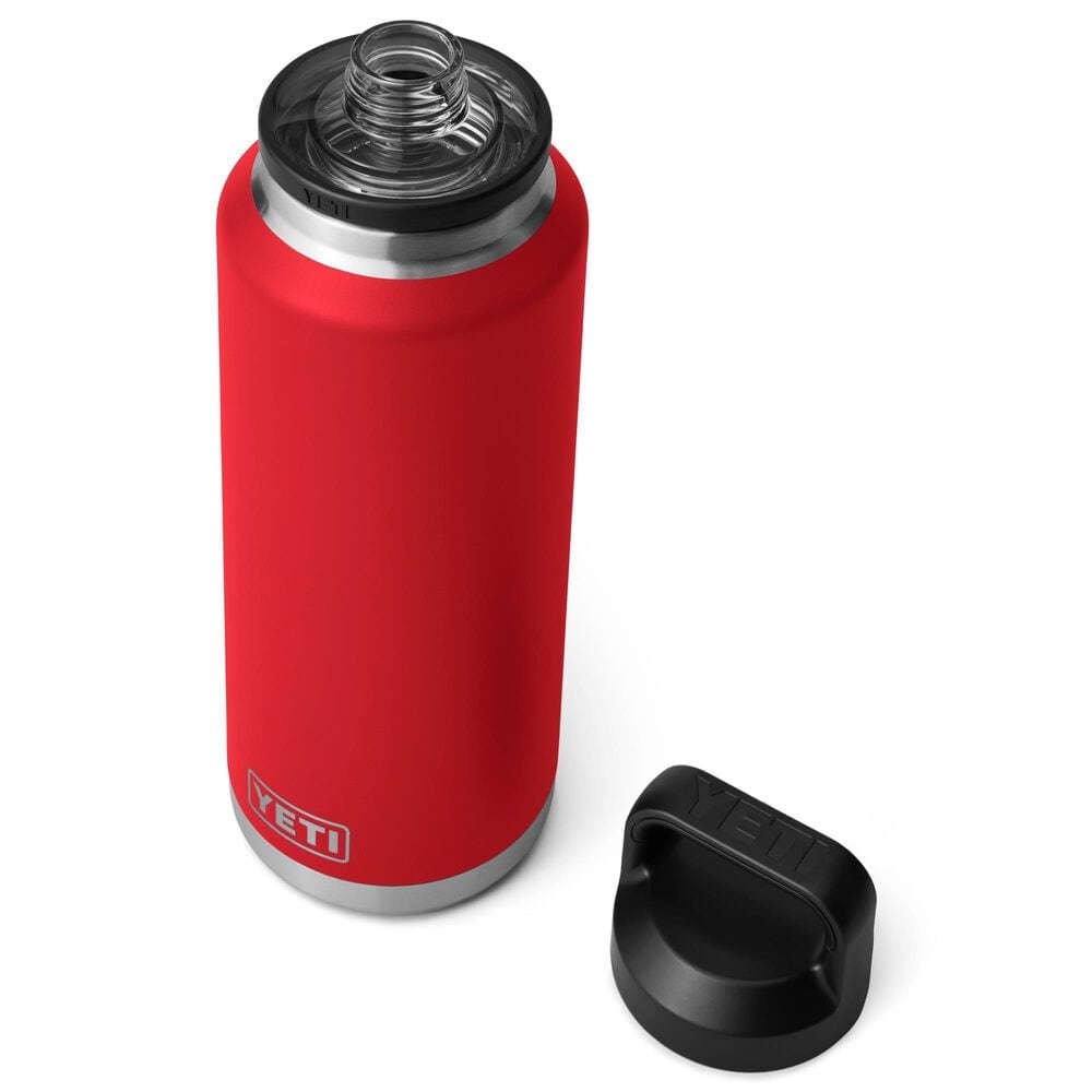 YETI Rambler 46 Oz Water Bottle with Chug Cap in Rescue Red, , large