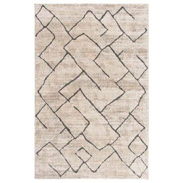 Central Oriental Stonington Alette 8" Round Zinc and Coconut Area Rug, , large
