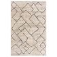 Central Oriental Stonington Alette 8" Round Zinc and Coconut Area Rug, , large