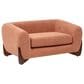 Jennifer Taylor Home Louie Alpine 36.5" Medium Sherpa Dog Sofa Bed in Spice Orange, , large