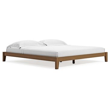 Signature Design by Ashley Tannally King Platform Bed in Light Brown, , large