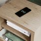 Ashley King Upholstered Bed and Two Nightstands, , large