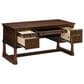 Riva Ridge Arlington Half Pedestal Desk in Classis Brown, , large
