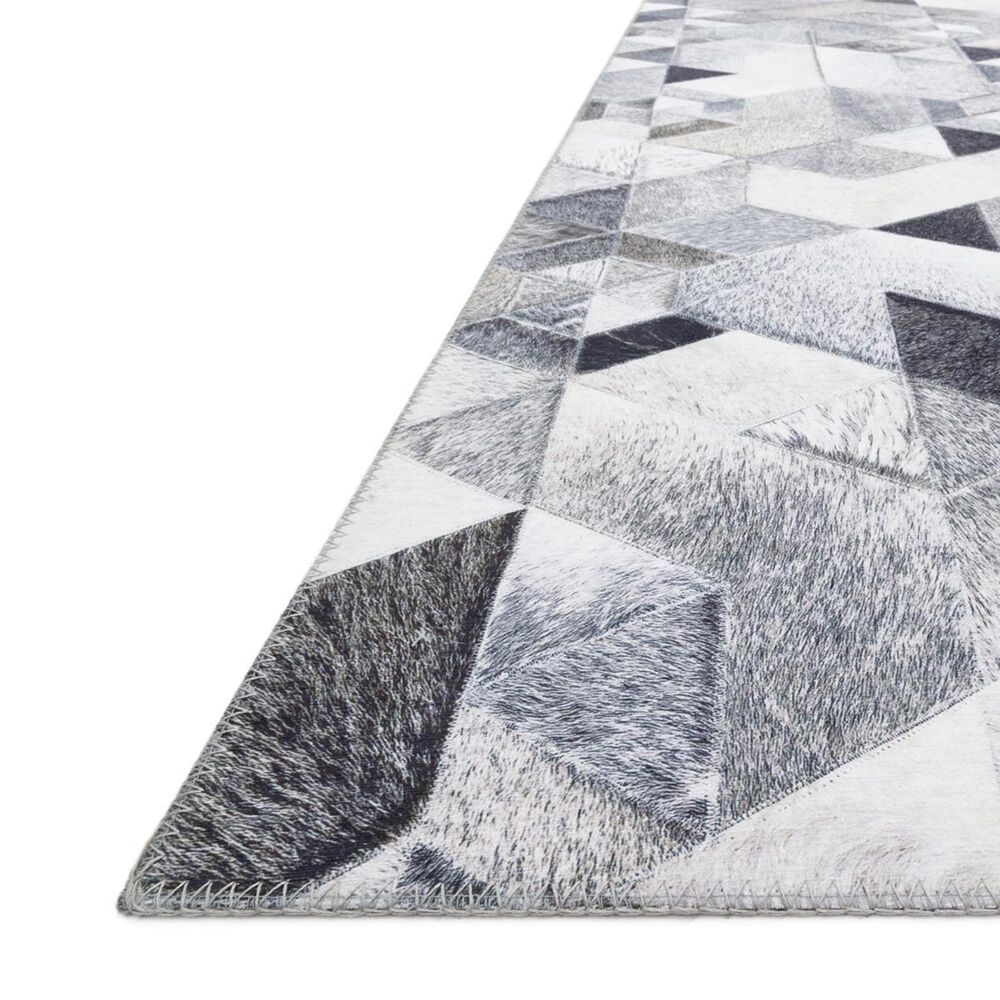 Loloi II Maddox MAD-03 2&#39;3&quot; x 3&#39;9&quot; Grey and Ivory Scatter Rug, , large