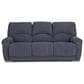 HomeStretch Showtime Power Reclining Sofa with Drop Down Table in Graphite, , large