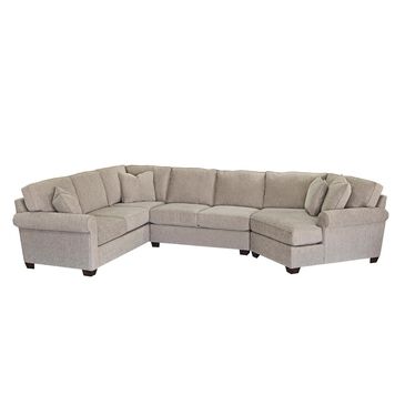 Fulton Home Juju 3-Piece Stationary L-Shaped Curved Sectional in Elvis Granite, , large