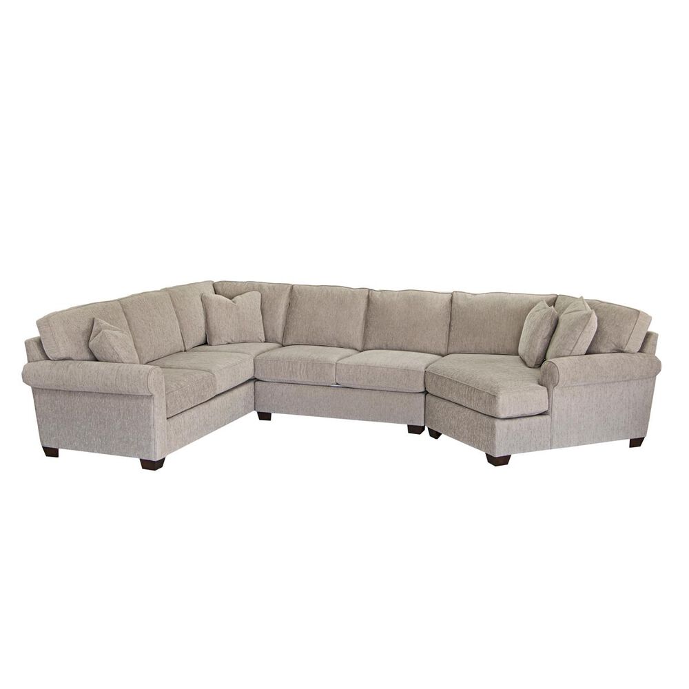 Fulton Home Juju 3-Piece L-Shaped Curved Sectional in Elvis Granite, , large