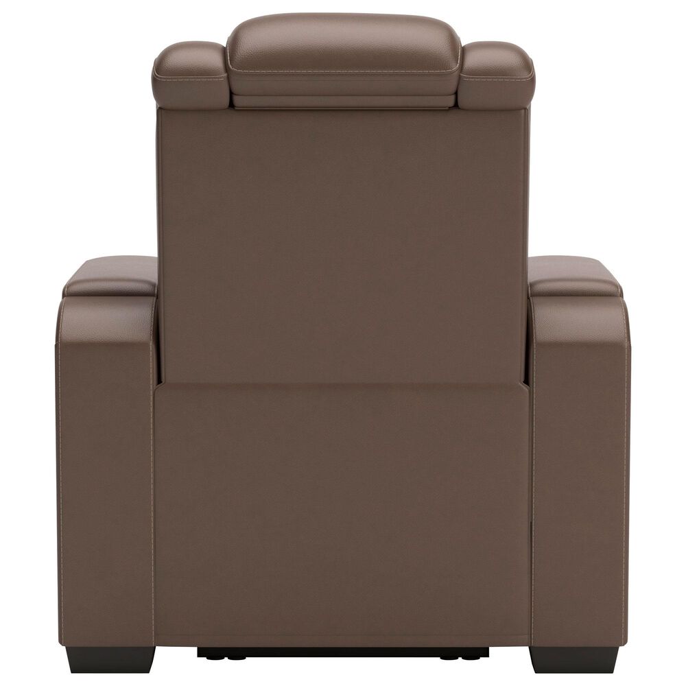 Ashley High Impact Power Recliner with Adjustable Headrest in Tobacco, , large