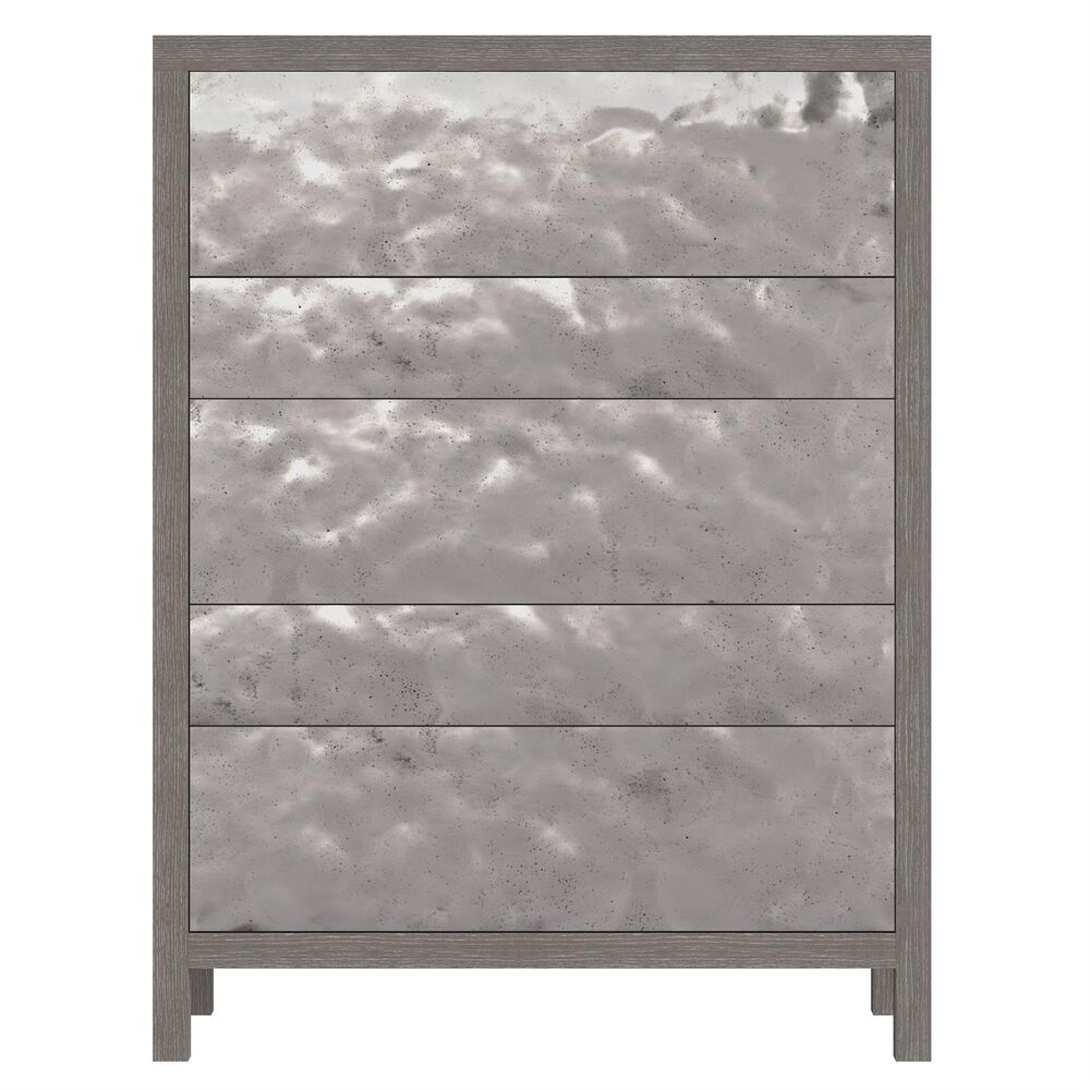 Bernhardt Prado Tall Drawer Chest in Porcini and Bright Graphite Finish, , large