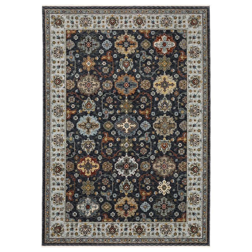 Oriental Weavers Aberdeen Floral Song 561B1 2" x 3" Blue Area Rug, , large
