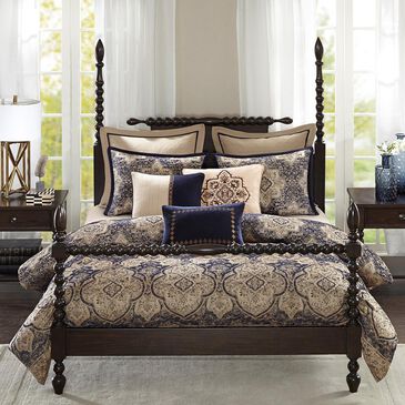 Goldstar Bedding Wellington 8-Piece Queen Comforter Set in Blue, , large