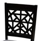 Baxton Studio Jackson Side Chair with Grey Cushion in Espresso Brown (Set of 4), , large