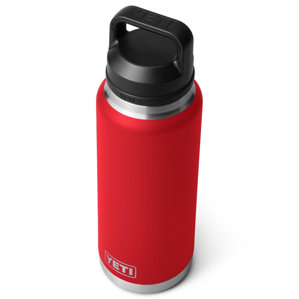 YETI Rambler 36 Oz Water Bottle with Chug Cap in Rescue Red, , large