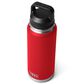YETI Rambler 36 Oz Water Bottle with Chug Cap in Rescue Red, , large