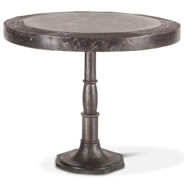 Home Trends & Design Steampunk 36" Dining Table in Brushed Nickel - Table Only, , large