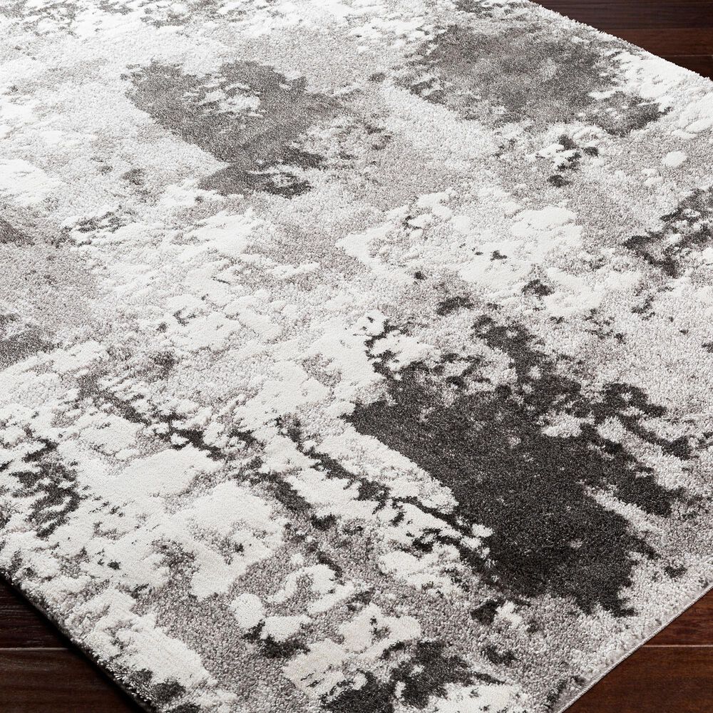 Surya Venice VNE-2308 2&#39; x 3&#39; Charcoal and Ivory Area Rug, , large