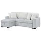 Global Furniture USA Stationary Sofa Sleeper with Reversible Chaise in Grey, , large