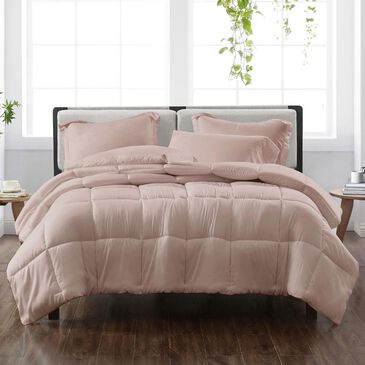 Pem America Cannon Solid 3-Piece Full/Queen Comforter Set in Blush, , large