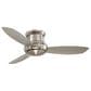 Minka-Aire Concept II 52" Flush Mount Ceiling Fan with LED Light in Brushed Nickel, , large