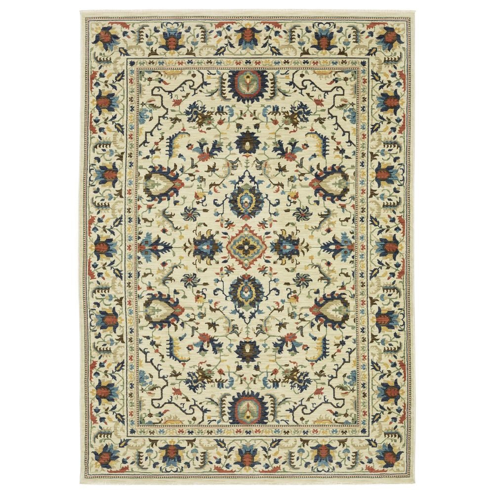 Oriental Weavers Francesca FR10A 5"3" x 7"6" Ivory Area Rug, , large