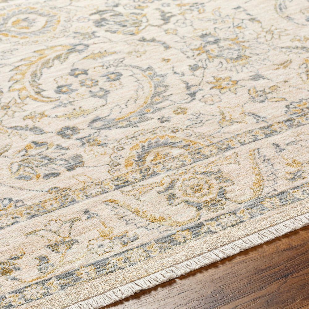 Surya Chicago CHG2300 2&#39;10&quot; x 11&#39;11&quot; Light Beige, Slate and Mustard Runner, , large