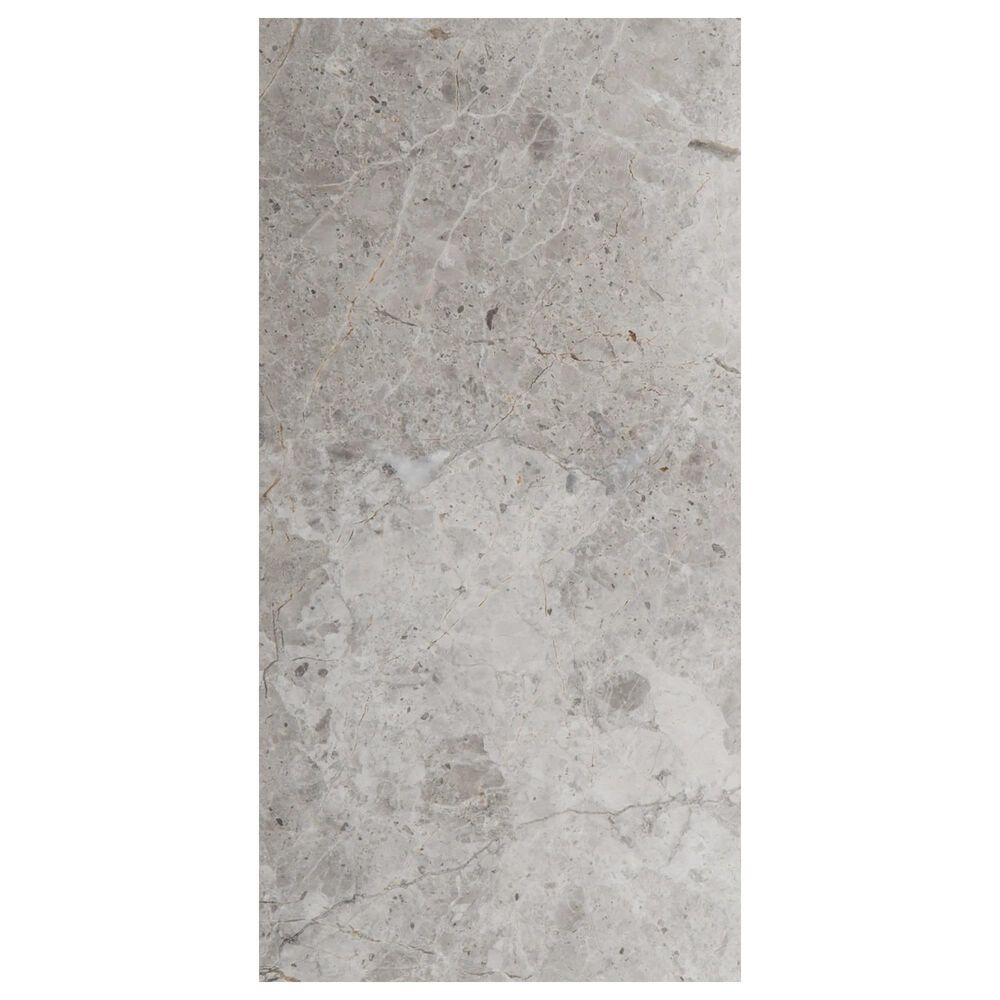 Emser MARBLE SILVER Silver 16-in x 32-in Polished Natural Stone Marble Stone Look Floor and Wall Tile