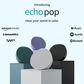 Amazon Echo Pop Full sound compact smart speaker with Alexa in Glacier White, , large