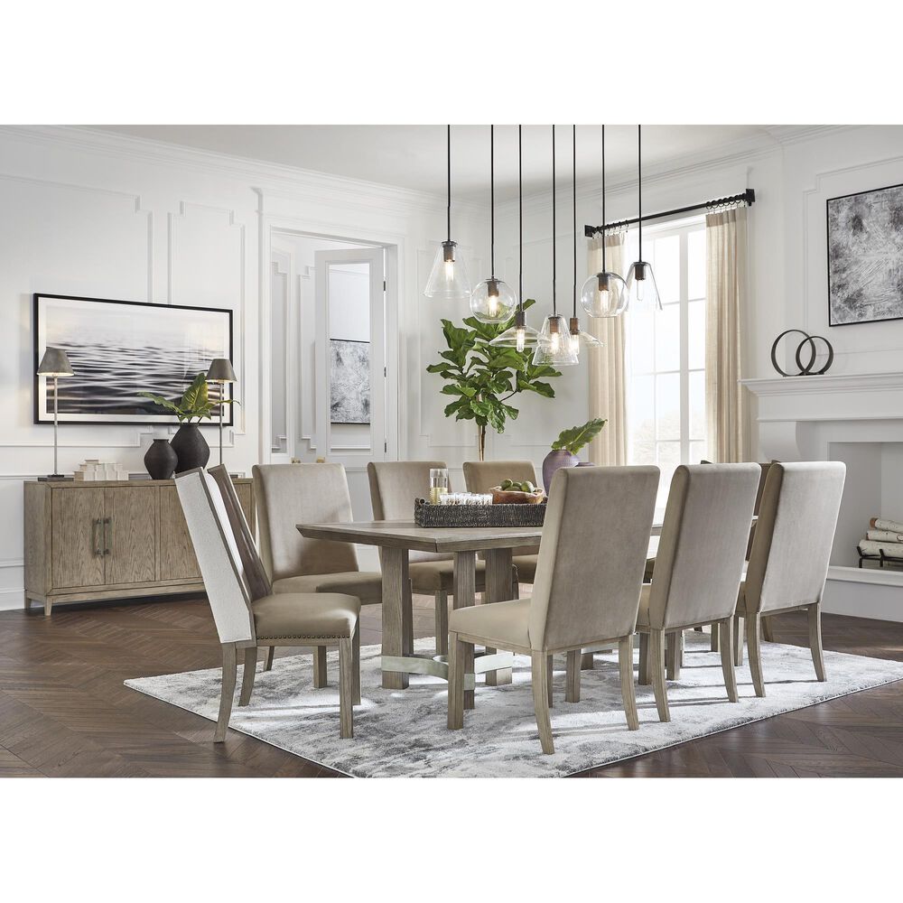 Ashley Chrestner Rectangular Dining Table in Waxy Gray - Table Only, , large