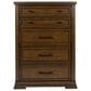 Ashley Taffenbrook 5-Drawer Chest in Medium Brown, , large